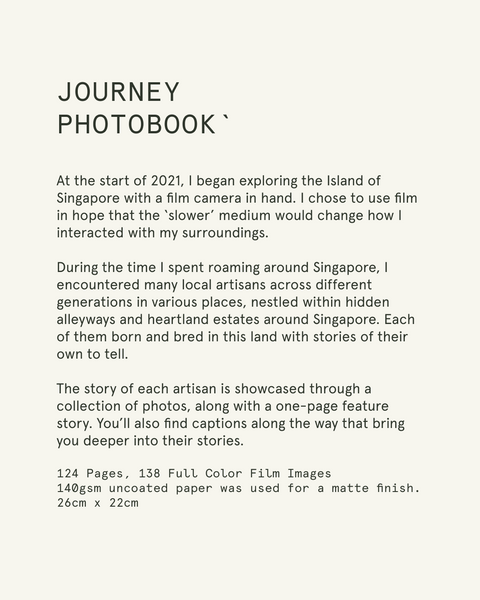 Journey Photobook | Chronicler Photography