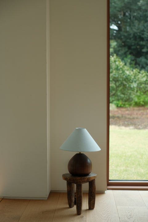 Chestnut Lamp in Walnut (Baby Blue)