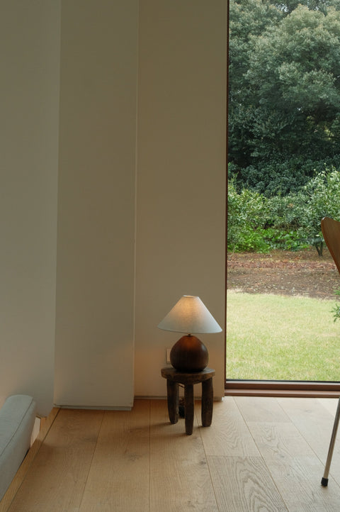 Chestnut Lamp in Walnut (Baby Blue)